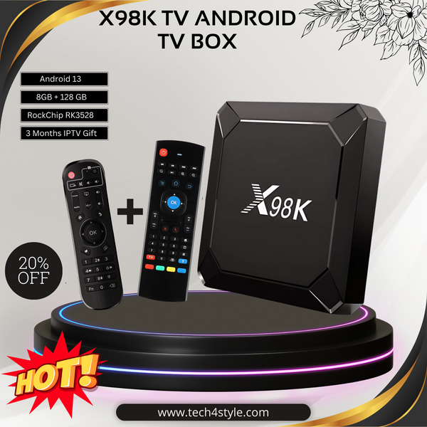 X98K 8GB 128GB - RK3528 Wifi 6E - Android 13 - Android TV Box
