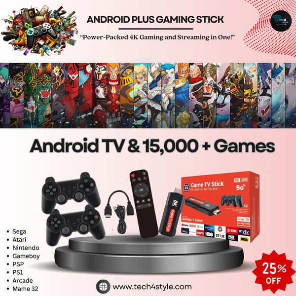 Android Plus Gaming Stick 10,000 Plus Games