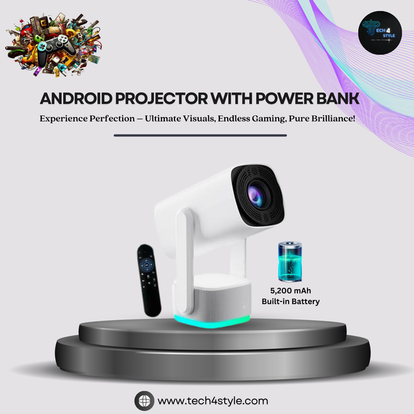 X2 Android Projector With Built-in Battery PowerBank