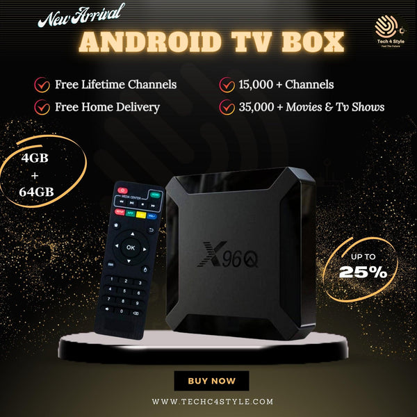 X96Q 4GB 64GB Android TV Box - Tech 4 Style
