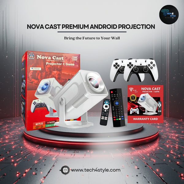 Nova Cast Premium Projection Smart Android Plus Gaming Projector