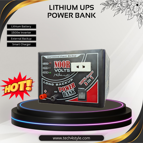 Lithium UPS Inverter Battery & Charger Combo - Home Power Backup