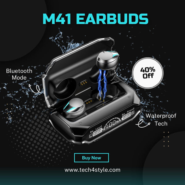 M41 Bluetooth Waterproof Earbuds