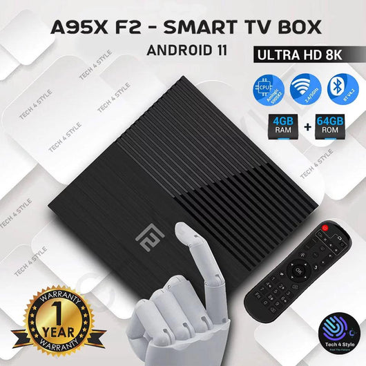 A95X 4GB 64GB 8K Smart Android TV Box - Tech 4 Style